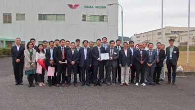 SEMI 中国 设备・材料访日团 22名访问名张工厂